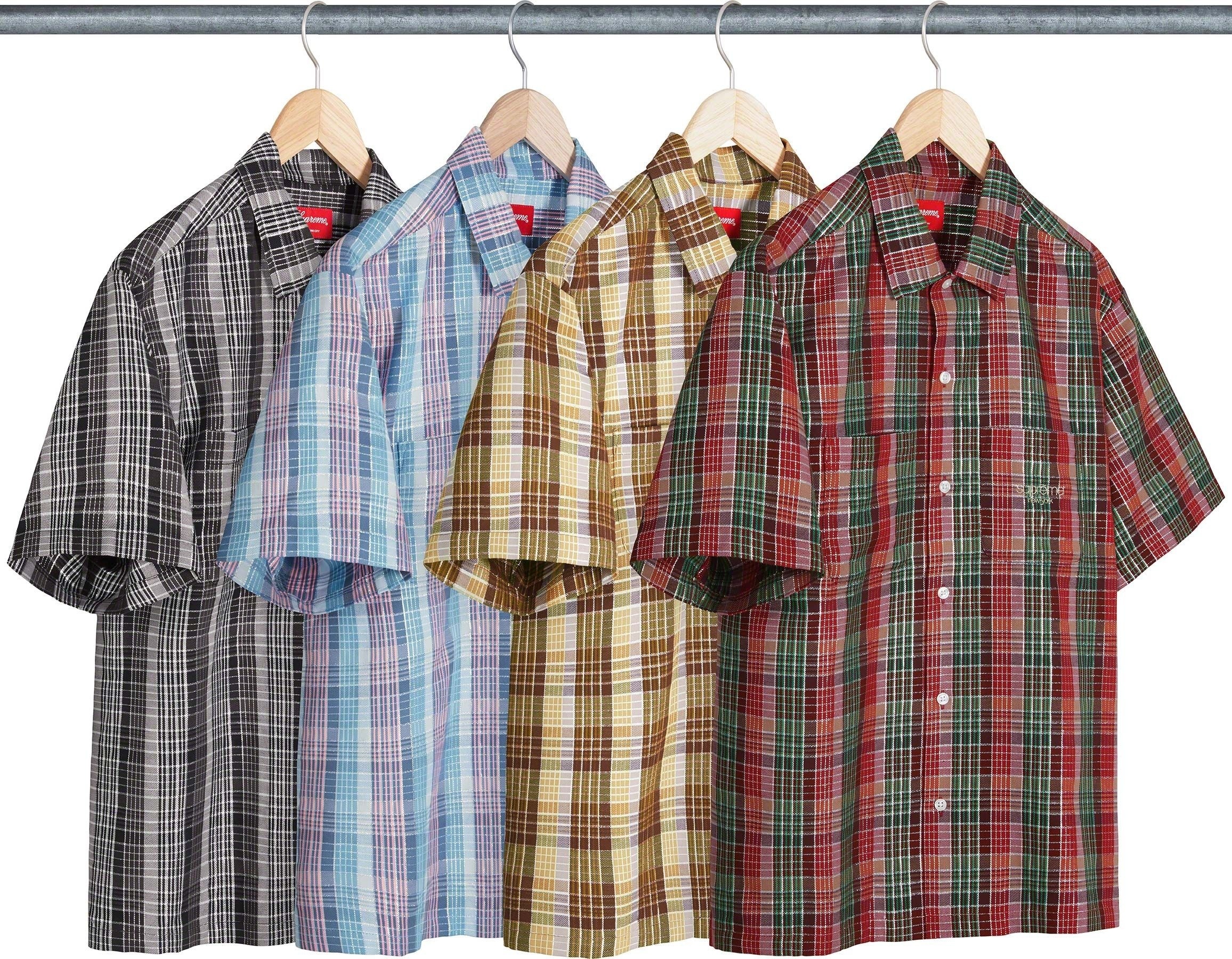 Metallic Plaid S/S Shirt